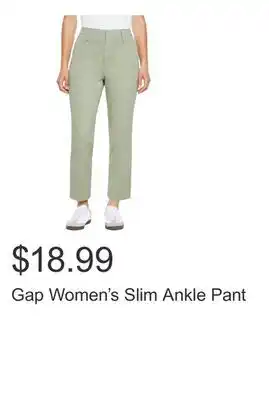 Costco Gap Women's Slim Ankle Pant offer