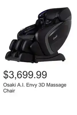 Costco Osaki A.I. Envy 3D Massage Chair offer