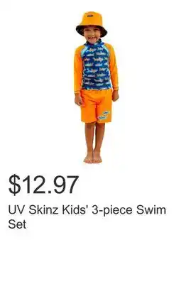 Costco UV Skinz Kids' 3-piece Swim Set offer