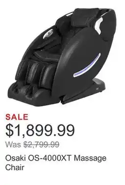 Costco Osaki OS-4000XT Massage Chair offer