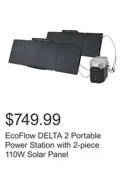 Costco EcoFlow DELTA 2 Portable Power Station with 2-piece 110W Solar Panel offer