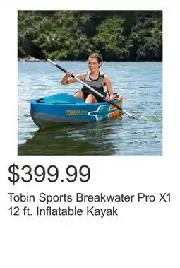 Costco Tobin Sports Breakwater Pro X1 12 ft. Inflatable Kayak offer