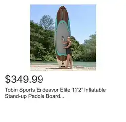 Costco Tobin Sports Endeavor Elite 11'2 Inflatable Stand-up Paddle Board Package offer
