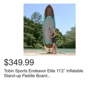 Costco Tobin Sports Endeavor Elite 11'2 Inflatable Stand-up Paddle Board Package offer