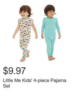 Costco Little Me Kids' 4-piece Pajama Set offer