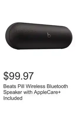 Costco Beats Pill Wireless Bluetooth Speaker with AppleCare+ Included offer