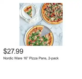 Costco Nordic Ware 16 Pizza Pans, 2-pack offer