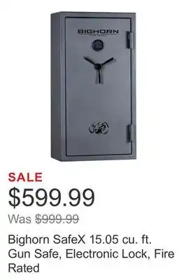 Costco Bighorn SafeX 15.05 cu. ft. Gun Safe, Electronic Lock, Fire Rated offer