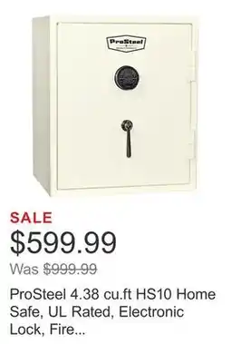 Costco ProSteel 4.38 cu.ft HS10 Home Safe, UL Rated, Electronic Lock, Fire Rated offer