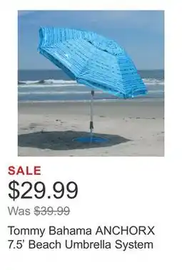 Costco Tommy Bahama ANCHORX 7.5' Beach Umbrella System offer