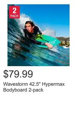 Costco Wavestorm 42.5 Hypermax Bodyboard 2-pack offer
