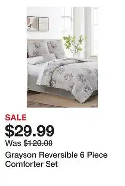 Belk Grayson Reversible 6 Piece Comforter Set offer