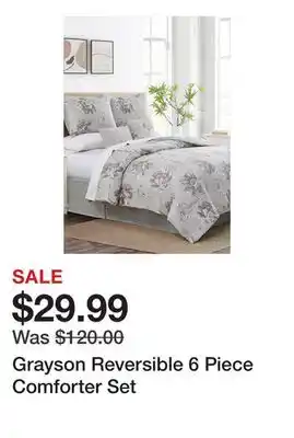 Belk Grayson Reversible 6 Piece Comforter Set offer