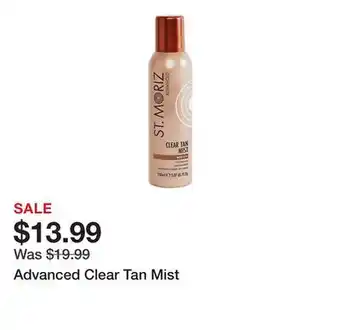 Belk Advanced Clear Tan Mist offer