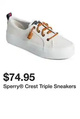 Belk Sperry Crest Triple Sneakers offer