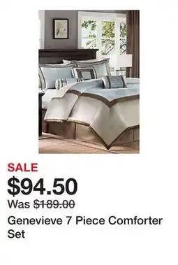 Belk Genevieve 7 Piece Comforter Set offer