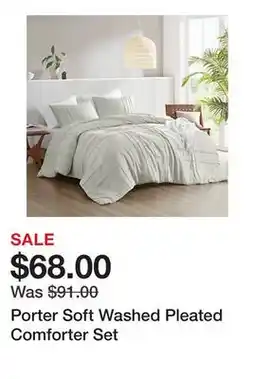 Belk Porter Soft Washed Pleated Comforter Set offer