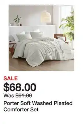 Belk Porter Soft Washed Pleated Comforter Set offer