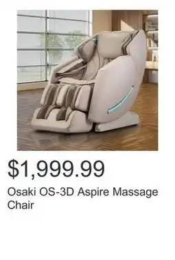 Costco Osaki OS-3D Aspire Massage Chair offer