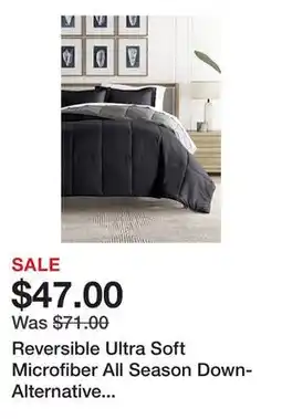 Belk Reversible Ultra Soft Microfiber All Season Down-Alternative Comforter Set offer