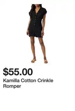 Belk Kamilla Cotton Crinkle Romper offer
