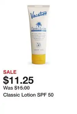 Belk Classic Lotion SPF 50 offer