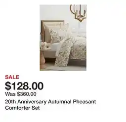 Belk 20th Anniversary Autumnal Pheasant Comforter Set offer