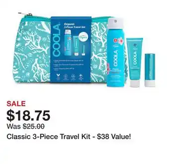 Belk Classic 3-Piece Travel Kit - $38 Value! offer