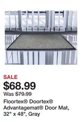 Office Depot Floortex Doortex Advantagemat Door Mat, 32 x 48, Gray offer