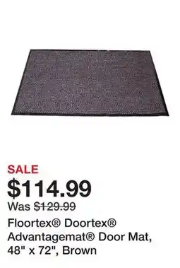 Office Depot Floortex Doortex Advantagemat Door Mat, 48 x 72, Brown offer