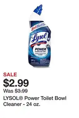 Office Depot LYSOL Power Toilet Bowl Cleaner - 24 oz offer