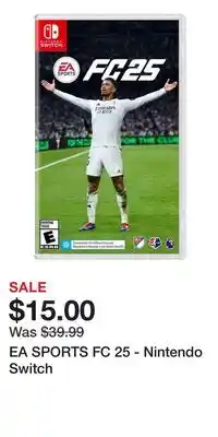 Game Stop EA SPORTS FC 25 - Nintendo Switch offer