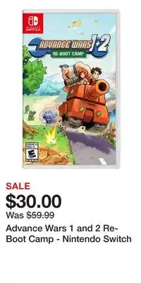 Game Stop Advance Wars 1 and 2 Re-Boot Camp - Nintendo Switch offer