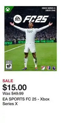 Game Stop EA SPORTS FC 25 - Xbox Series X offer