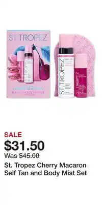Ulta Beauty St. Tropez Cherry Macaron Self Tan and Body Mist Set offer