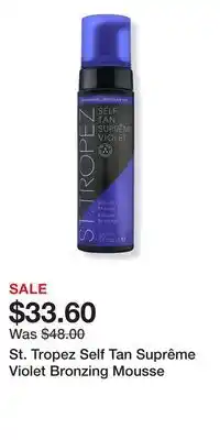Ulta Beauty St. Tropez Self Tan Suprême Violet Bronzing Mousse offer