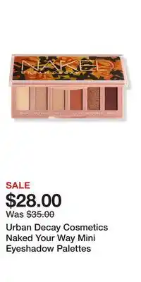 Ulta Beauty Urban Decay Cosmetics Naked Your Way Mini Eyeshadow Palettes offer