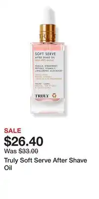 Ulta Beauty Truly Soft Serve After Shave Oil offer