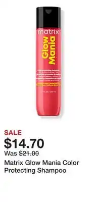 Ulta Beauty Matrix Glow Mania Color Protecting Shampoo offer