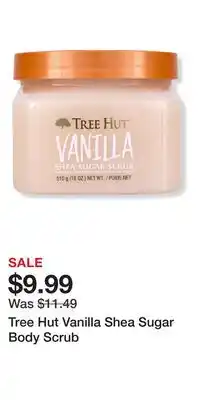 Ulta Beauty Tree Hut Vanilla Shea Sugar Body Scrub offer