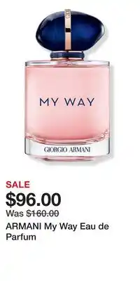 Ulta Beauty ARMANI My Way Eau de Parfum offer