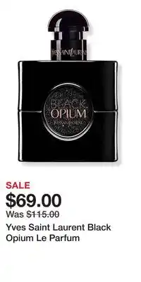 Ulta Beauty Yves Saint Laurent Black Opium Le Parfum offer