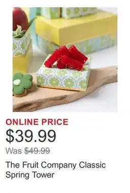 Costco The Fruit Company Classic Spring Tower offer