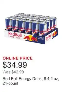 Costco Red Bull Energy Drink, 8.4 fl oz, 24-count offer
