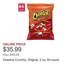 Costco Cheetos Crunchy, Original, 2 oz, 64-count offer