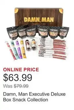 Costco Damn, Man Executive Deluxe Box Snack Collection offer