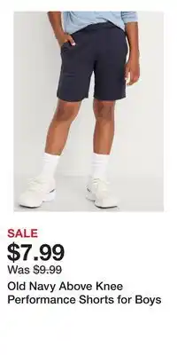 Old Navy Old Navy Above Knee Performance Shorts for Boys offer