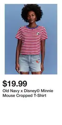 Old Navy Old Navy x Disney Minnie Mouse Cropped T-Shirt offer