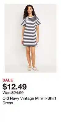 Old Navy Old Navy Vintage Mini T-Shirt Dress offer