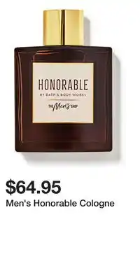 Bath & Body Works Men's Honorable Cologne offer